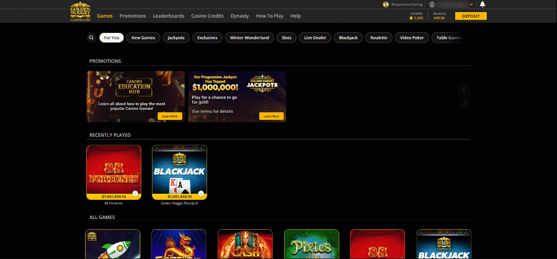 A visual walkthrough on how to set a Cool Off via the Golden Nugget Online Casino website